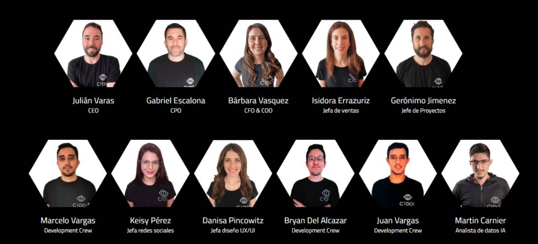 El equipo de C1DO1, spin off oficial de la Pontificia Universidad Católica de Chile.
